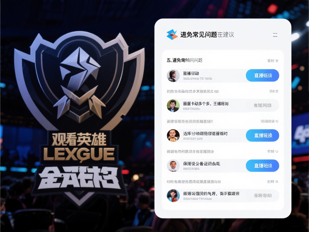 英雄联盟全球总决赛直播在线观看高清无卡顿全网最流畅